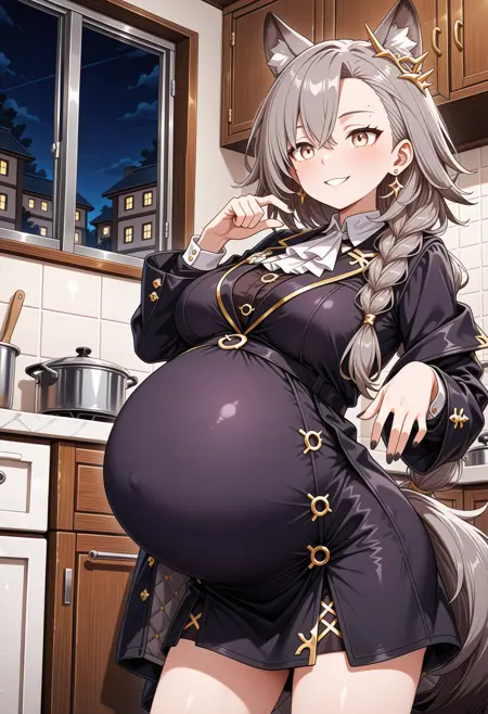 [NoobAI] Cleaner Pregnant Belly