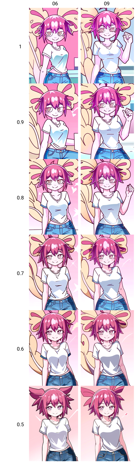 <lora:vitzypieaxol-05:1>masterpiece, best quality,1girl, pink hair, colored skin, pink skin, solo, short hair, breasts, smile, pink eyes, monster girl,jeans,pants,white_shirt,