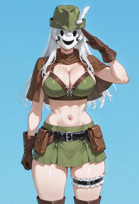 High Rise Invasion - White Feather Mask