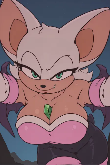 Rouge the Bat (Plagueofgripes style) - Illustrious