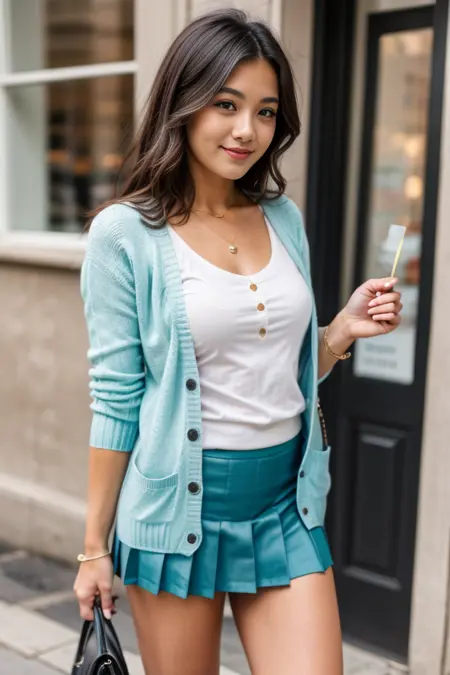 Cardigan & MiniSkirt By Stable Yogi