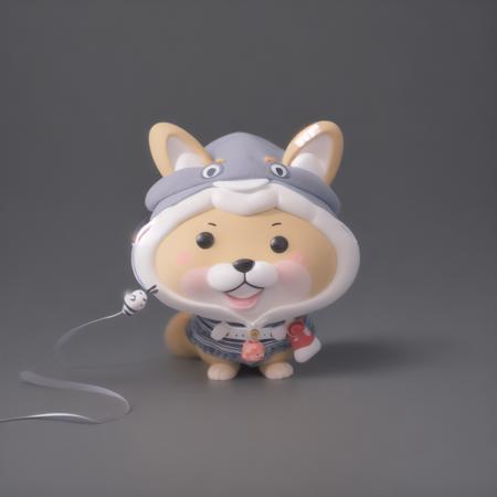 (masterpiece, best quality:1.1)Chibi,A  little cute  dog   in a  clothes  with a  hat ,Soft light , white background, <lora:Chibi Animals:0.75>