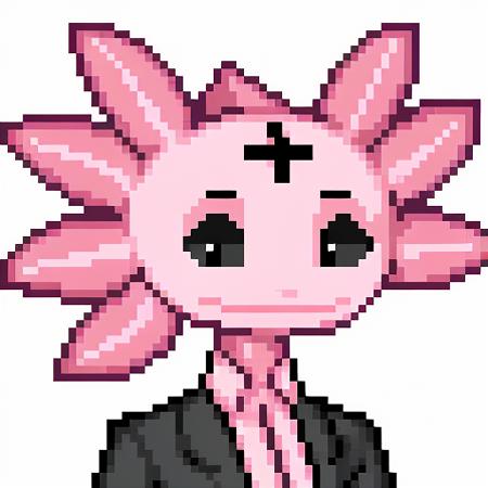 pixel art portrait corsic axolotl tori diara