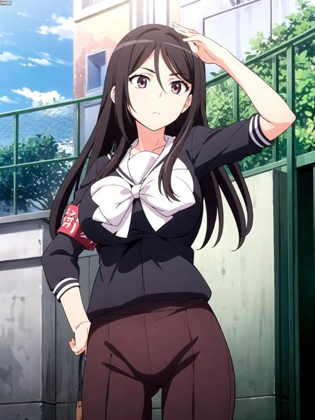 <lora:Fukiyose_Seiri_V4:0.7>, schoul uniform