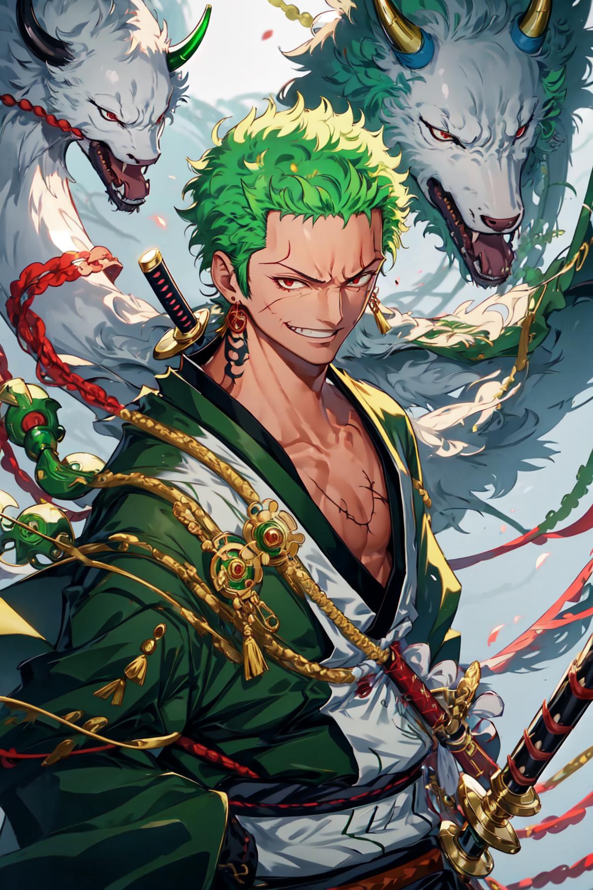 Roronoa Zoro ロロノア・ゾロ / One Piece - v1.0, Stable Diffusion LoRA