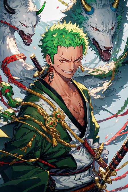 Roronoa Zoro One Piece #13 Jigsaw Puzzle by Enid Monahan - Pixels