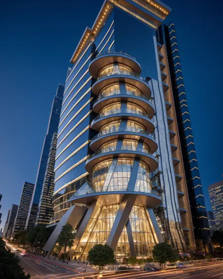 EliAI NightBuilding Exterior