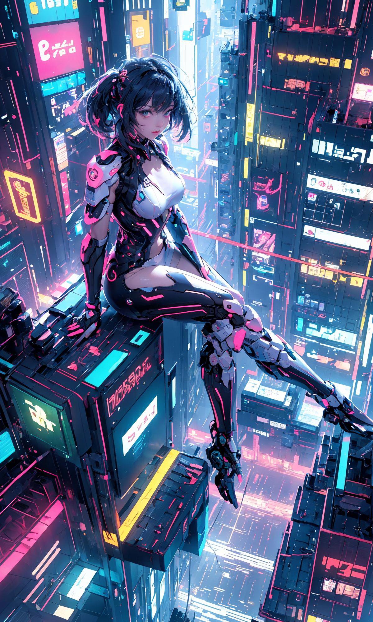 赛博世界/Cyberworld/赛博朋克场景 Lora image by ChaosOrchestrator