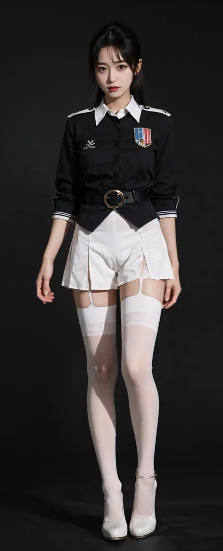 tutu's HiSilk (5D Polka Dot White Garter stockings)/图图的嗨丝(5D波卡圆点白色吊带袜丝袜)