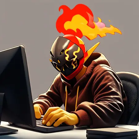 Stereotypical hacker image