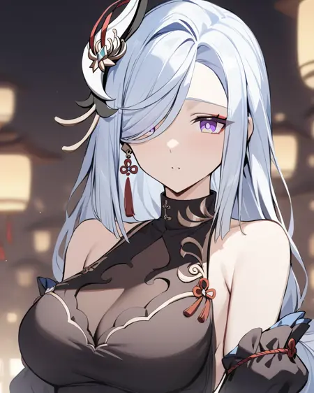 Genshin_XL|原神申鹤 冷花幽露 shenhe frostflower_dew