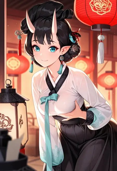 Traditional Korean Gache Hair - Illustrious