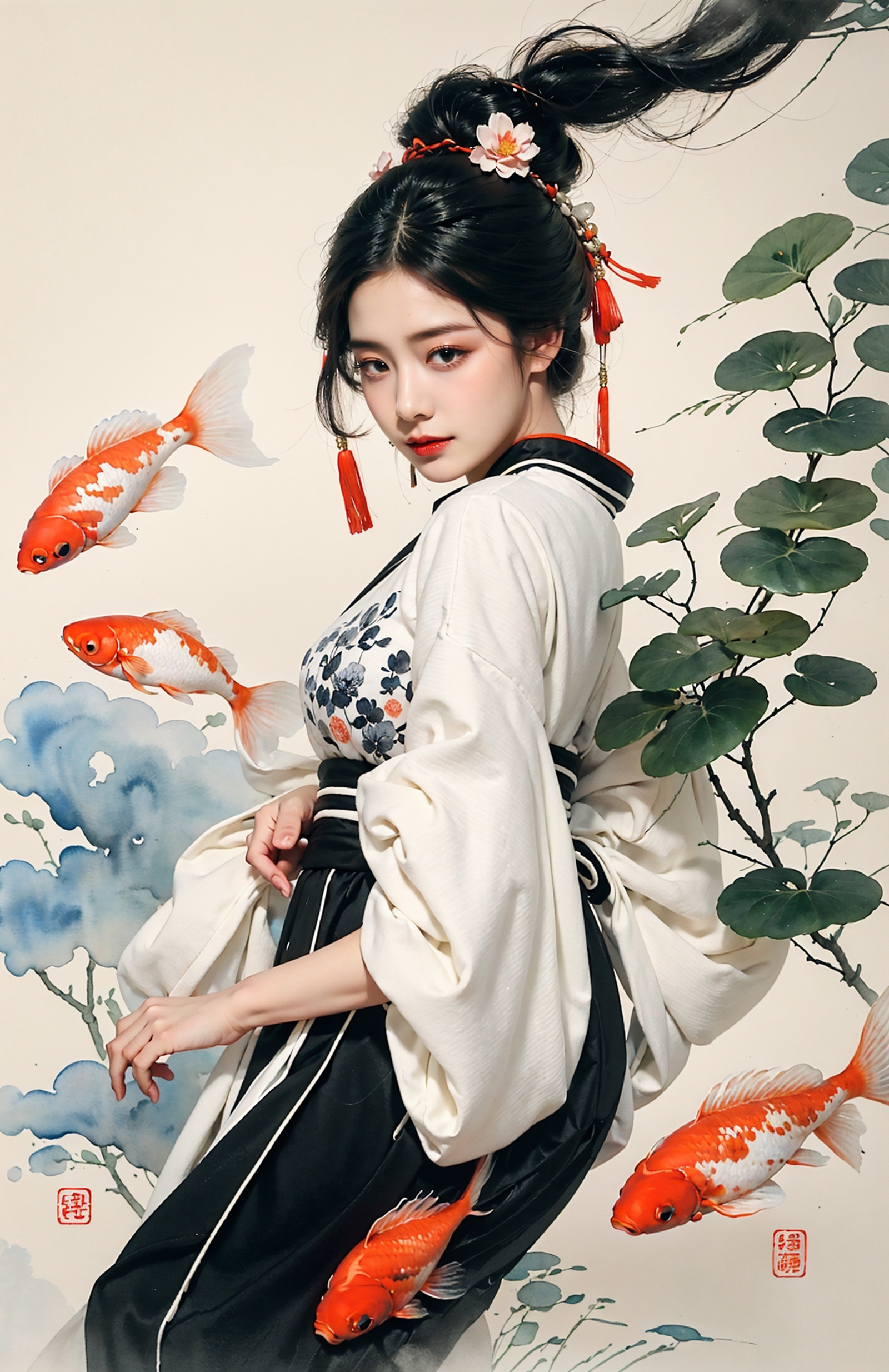 绪儿-水墨鱼fish image by XRYCJ