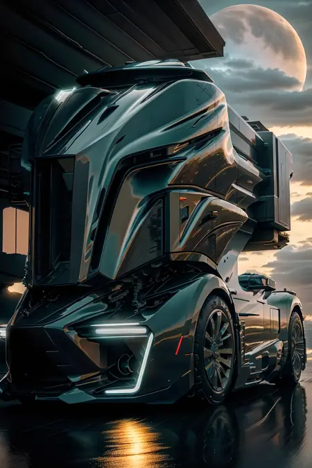 Futuristic Truck Generator Concept
