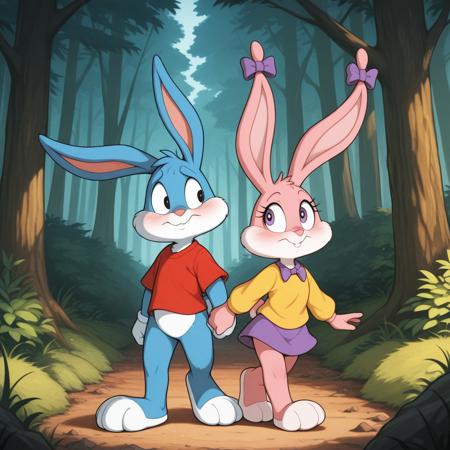 Buster and Babs Bunny (Tiny toon Adventures) V2