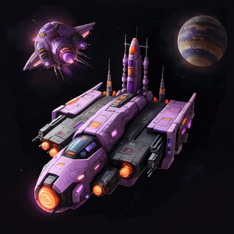 Cute Isometric Spaceships (SD 1.5) image by thriggle