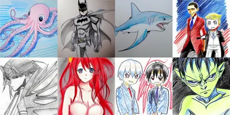 Anime pencil diffusion