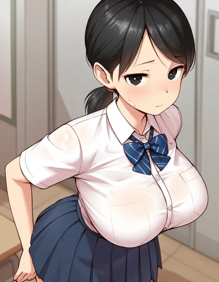 Futana Risa [3-nen Ika Gumi Kakitare Sensei] - 双奈 理沙[3年イカ組カキタレ先生]<Illustrious / Pony>