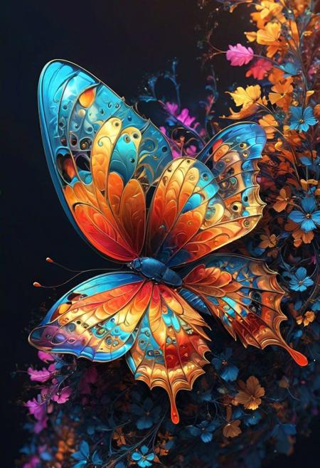 (masterpiece, top quality, best quality, official art, beautiful and aesthetic:1.2),extreme detailed,(fractal art:1.3),colorful,highest detailed,Dreamy Atmosphere,Bright color,
<lora:hudieqy1:0.8>hudie,luminescence,butterfly,