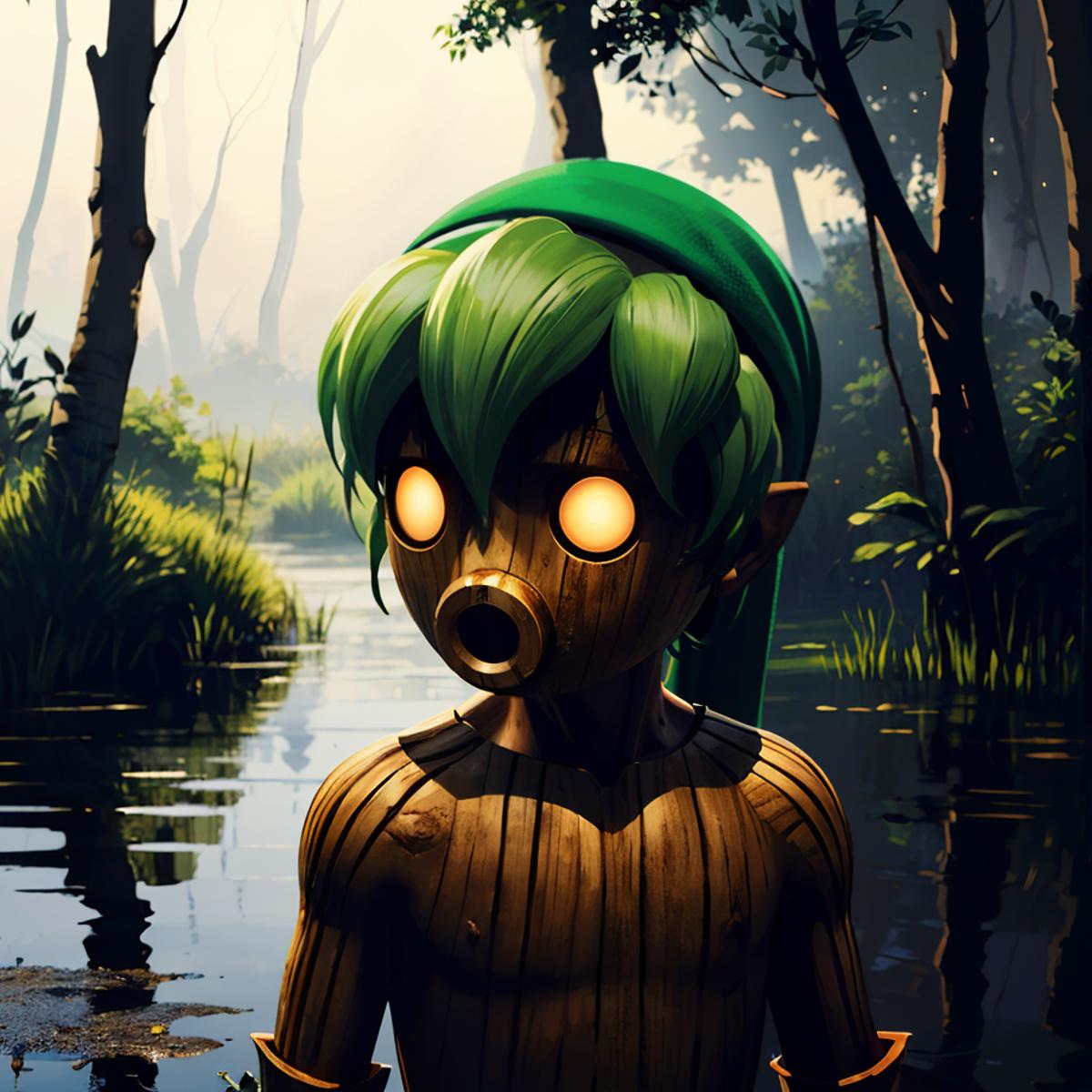 Deku Link (The Legend Of Zelda: Majora’s Mask) image by wikkitikki