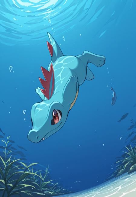 Totodile (+Shiny) - Pokémon [IL] Illustrious V1