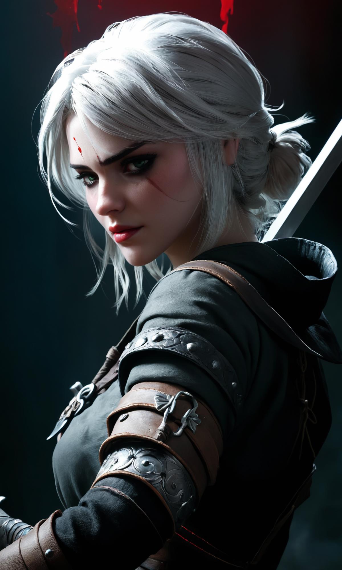 Ciri (Witcher 3 Game) SDXL image by echo_cipher
