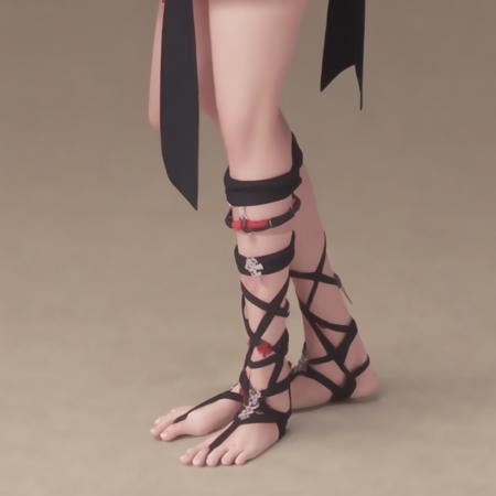 Decorative accessories on feet and Legs V1