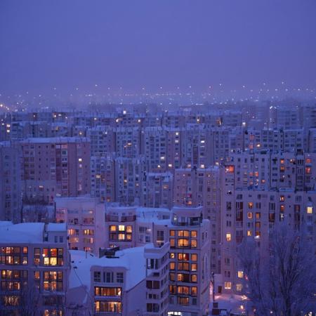 Soviet cities, Russian cities, aesthetics, transport V1