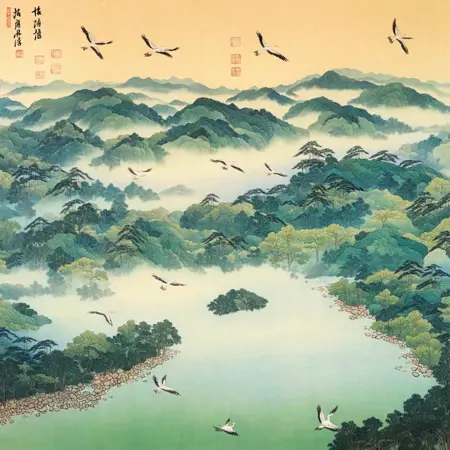 Traditional Korean Painting Model
