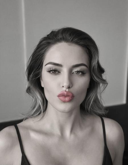 cinematic still dlips, (a head and shoulders portrait of a beautiful woman:1.2), looking at viewer, seductive, naughty face, attractive, elegant, (pink lips:1.1), kiss, POV, (B&W:2.5), (1970s style:1.6) . emotional, harmonious, vignette, highly detailed, high budget, bokeh, cinemascope, moody, epic, gorgeous, film grain, grainy, dlips, (a head and shoulders portrait of a beautiful woman:1.2), looking at viewer, seductive, naughty face, attractive, elegant, (pink lips:1.1), kiss, POV, (B&W:2.0), (1970s style:1.2), intricate, highly detailed, wonderful colors, glowing, sharp focus  <lora:Dlips_SDXL_SHS:1>