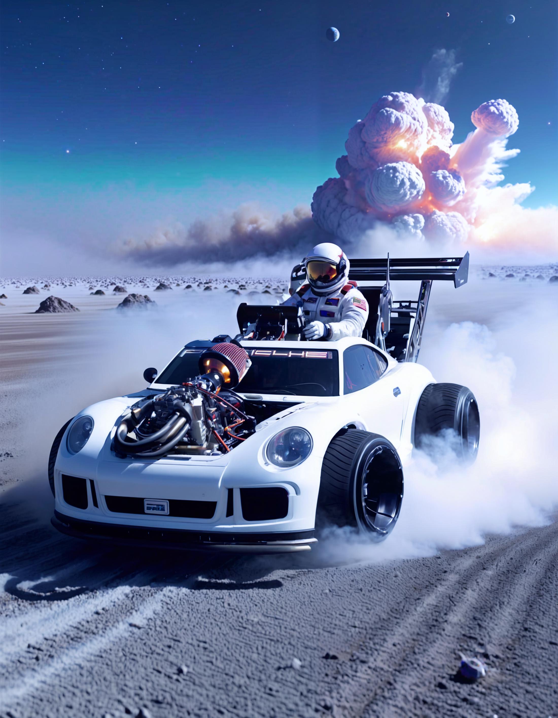 Porsche GTS3 Mini Monster Turbo Supercharger [SDXL] image by denrakeiw