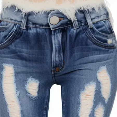 Tattered edges  on Frayed Clothing