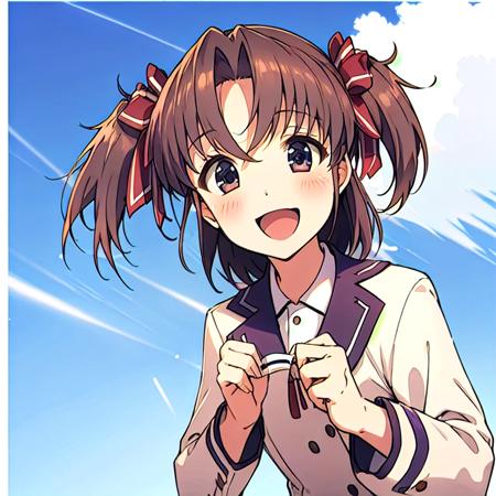 toji_suu school uniform hair ribbon