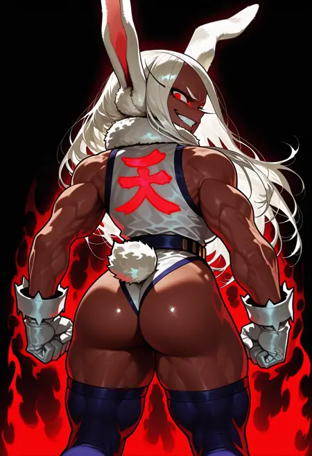 Akuma Raging Demon Back Pose Concept