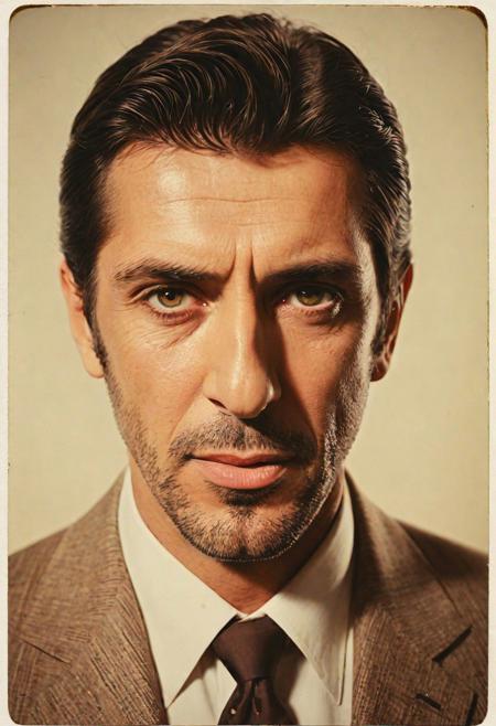 "(backlit but extremely beautiful:1.4), (intricate details, masterpiece, best quality:1.4), RAW photo, Digital art, full body shot of a 1960's man resembling a young al Pacino, 26 years old, medium build, blonde, handsome, (slender:0.7), retro suit, out partying, deep focus, Happy, Tinycore, spotlight, High Shutter Speed, Ilford HP5, Depth of field 270mm, intricate detailed face, (retro, vintage, muted colors: .6), Faded Polaroid Photo, analog, old faded photo, old polaroid, looking at viewer,   Iridescent Eyes,  (blush,  eye_wrinkles:0.6),  (goosebumps:0.5),  subsurface scattering,  ((skin pores)),  (detailed skin texture),  (( textured skin)),  realistic dull (skin noise),  visible skin detail,  skin fuzz,  dry skin,  hyperdetailed face,  sharp picture,  sharp detailed,  (((analog grainy photo vintage))), dynamic pose lora:add-detail-xl:1 lora:xl_more_art-full_v1:0.5 in the style of Bruce McCall, JuggernautNegative, Movie Still, Film Still, Cinematic, Cinematic Shot, Cinematic Lighting