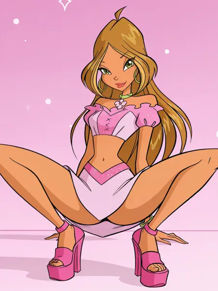 Flora (Winx) PonyDiffusionXL/illustriousXL