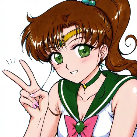 Sailor Jupiter black dog style