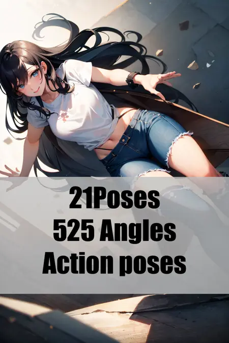 Action poses set