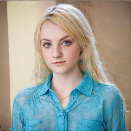 l0n42023, <lora:l0n42023:0.85> teenage, blonde hair, blue eyes, wearing a blue blouse