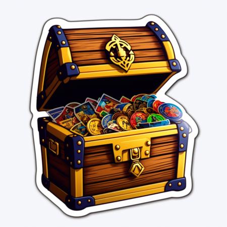 treasure chest 
,sticker,,stickers
, <lora:StickersRed15PasWithTE:1>