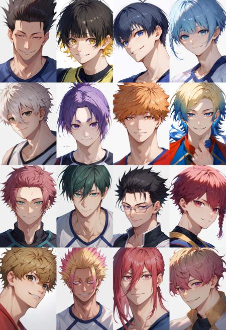 (PonyXL 32 in 1) Blue Lock (main characters) v1.0