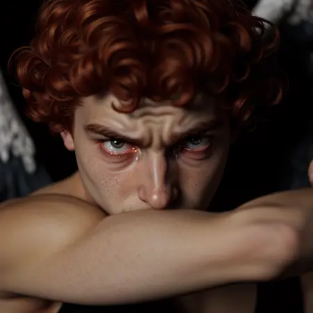 The Fallen Angel Painting style by (Alexandre Cabanel) F1D + XL + Illu