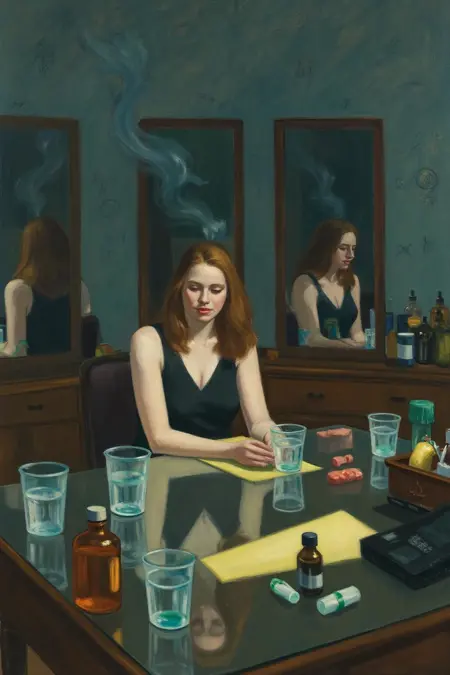 Alone Together: Edward Hopper Urban Americana Painting Style