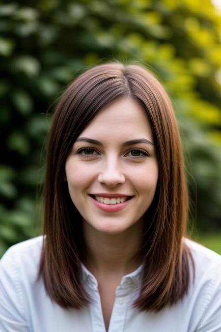 young girl smiling
