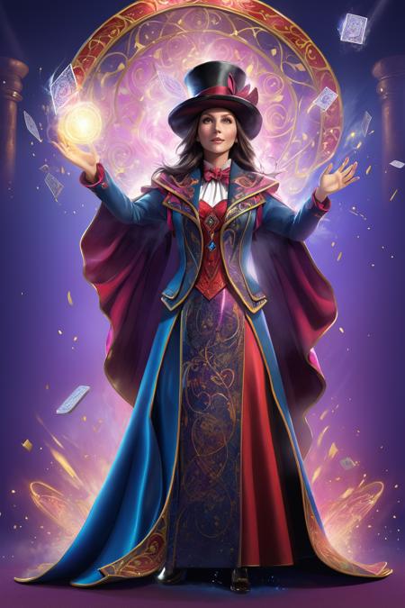 Female magician, vivid, detailed background, masterpiece, best quality, high quality, absurdres, 3d <lora:3d:1.0>