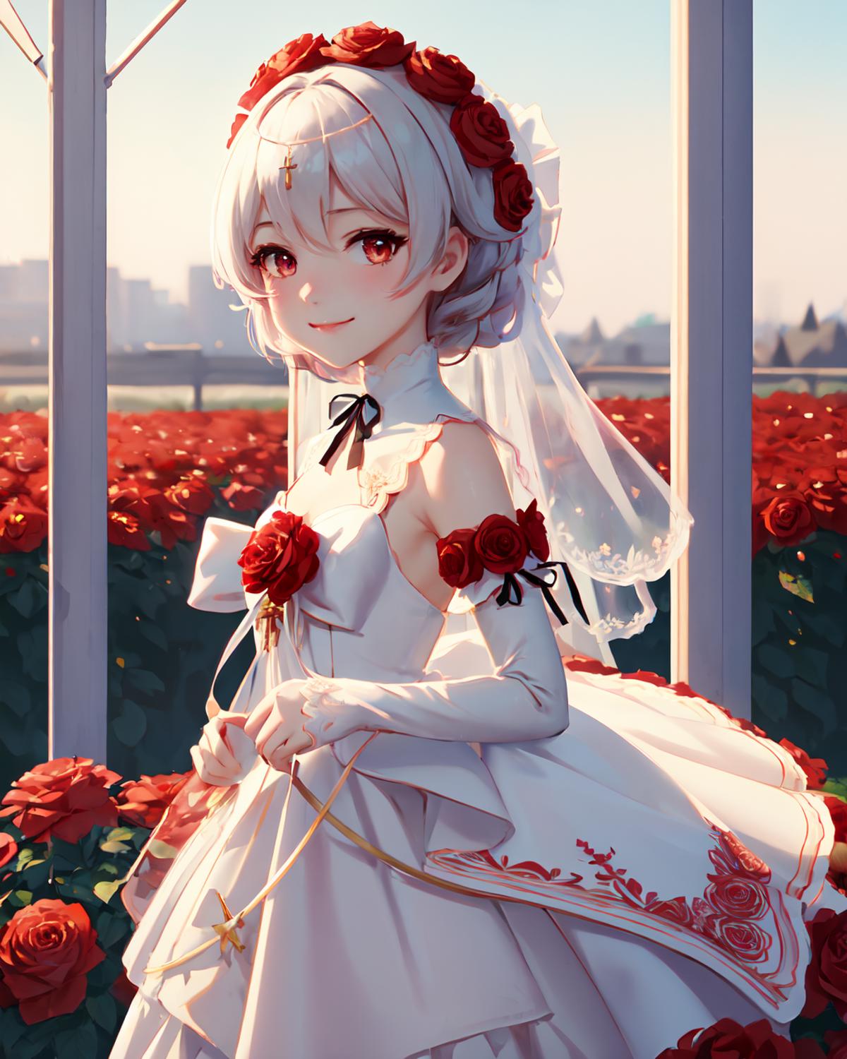 Rosy Bridesmaid 花裳月紗 | Honkai Impact 3rd image by alexwang1002