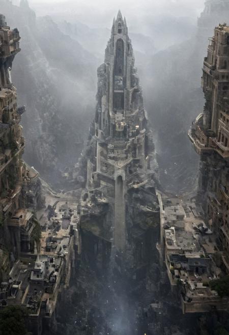 POV view , DOF,
(Ancient civilization, Alien Prometheus movie scene, dune movie scene:1.5), (The colonial city of the future, in the mist-filled Grand Canyon, on an unknown Earth-like planet, 2 moon on sky, Spaceship flight connects colonies, waterfulls:1.3), (Machu Picchu, a mountain settlement, incredibly spectacular:1.2), (Mario Botta:1.3), (avant-garde, future, reality, science fiction, photorealistic), (modern architecture:1.2), White limestone with black granite, fountain, waterfall, landmark, square, path, narrow street,
(Large Files, Ultra Realistic, 8K, 16k, FHD, HD, VFX, Perfect, Photography, composition, Architecture Sales Photography, Architecture Competition, Ultra High Resolution, Cinematography, High Resolution Image:1.1), (dramatic lighting, direct sunlight, ray tracing, clear shadow:1.2),  (real landscape:1.1), (blurred background:1.0), (urban background, more_details) ,
great lighting, clear, hillscastel, <stardeaf-cold-arc>, xtower, industrialbuilding