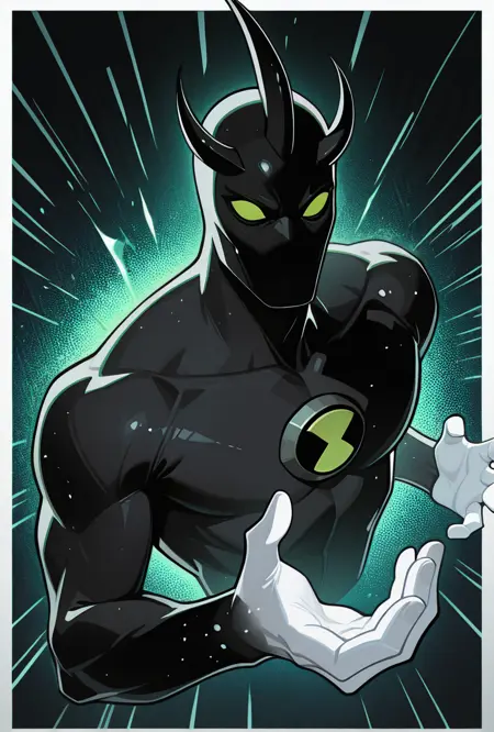 Alien X -- Ben 10 Ultimate Alien Force (chaquetrix support) Illust + 1.5