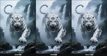 Qwen composition + SRPO/Wan2.2 texture enhancement