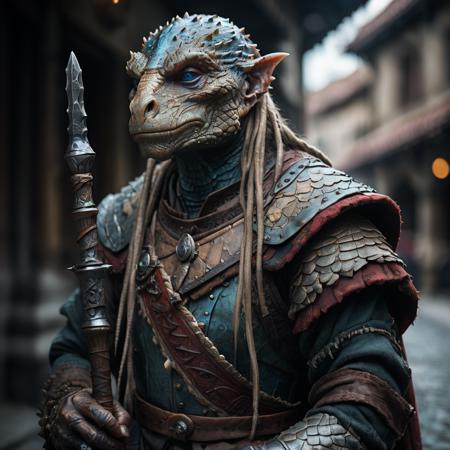 highly detailed analog photo of lizard folk,

solo, old, old man, sword, shoulder armor, blue eyes, blurry, blurry background, realistic:1.3, medieval temple


masterpiece, best quality, 8k,
motion blur, intricate details, depth of field,

(analogue photography:1.1),
(shadow play:1.4),
(natural light:1.4),




